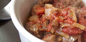 Slow Cooker Steak and Tomatoes. Low carb and weight loss surgery friendly!