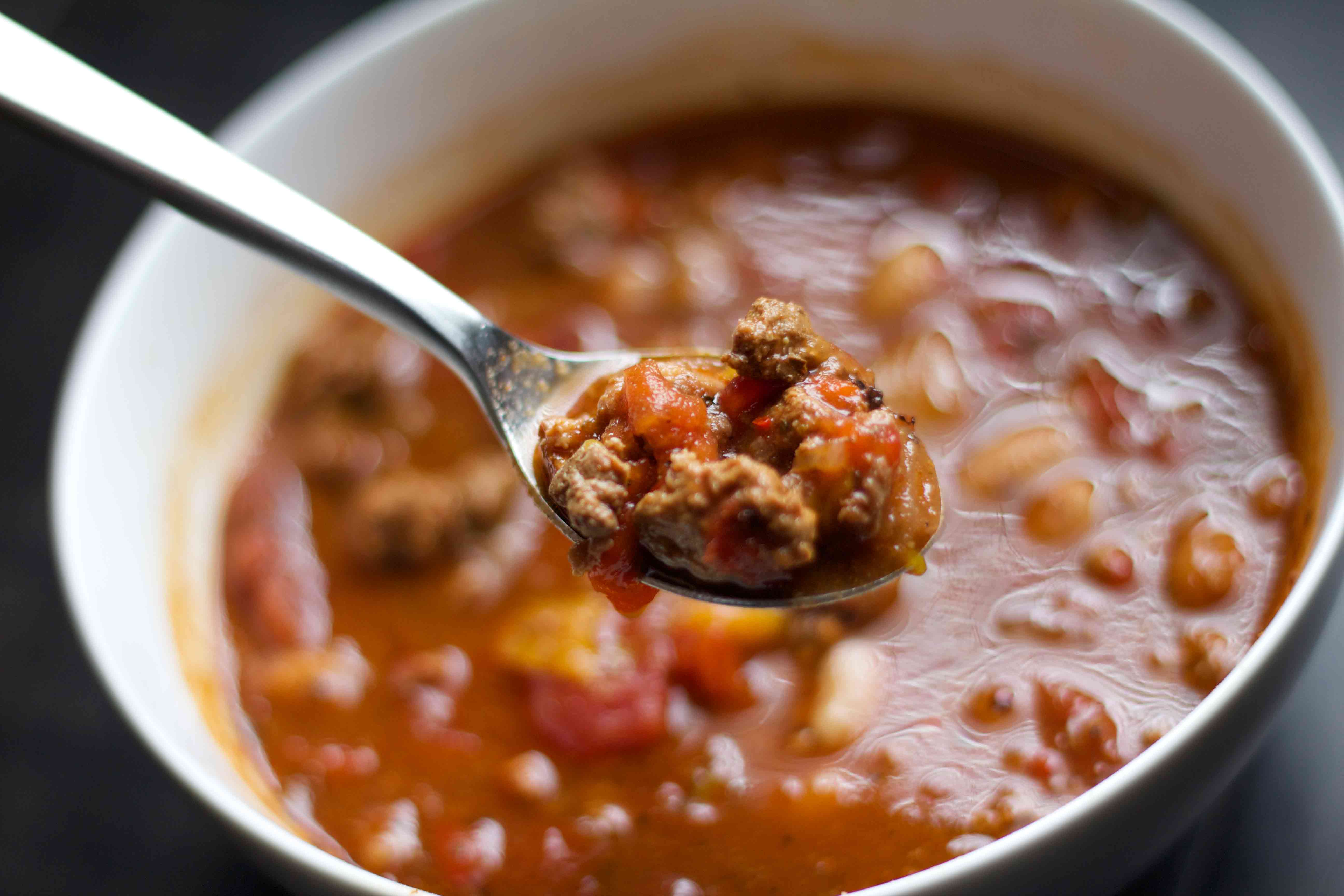 Barbecue Turkey Chili. Warm and hearty weight-loss surgery meal!