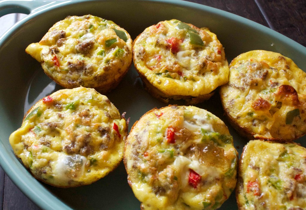 Bell Pepper & Turkey Sausage Egg Cups - Low Carb WLS Recipe 