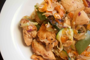 Super Fast Chicken Stir Fry. Great for weight loss surgery patients. More low carb and Bariatric friendly recipes at www.foodcoach.me