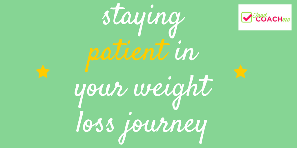 Tips to Staying Patient in Your Weight Loss Journey. Weight loss inspiration from #foodcoachme #weightlossurgery