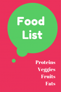 FCM Food List 