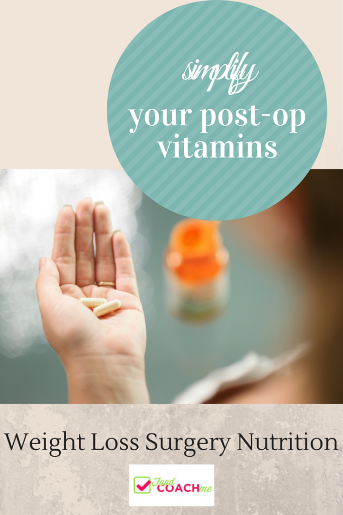 Simplifying Postop Vitamins. How to get everything you need with less pills! 